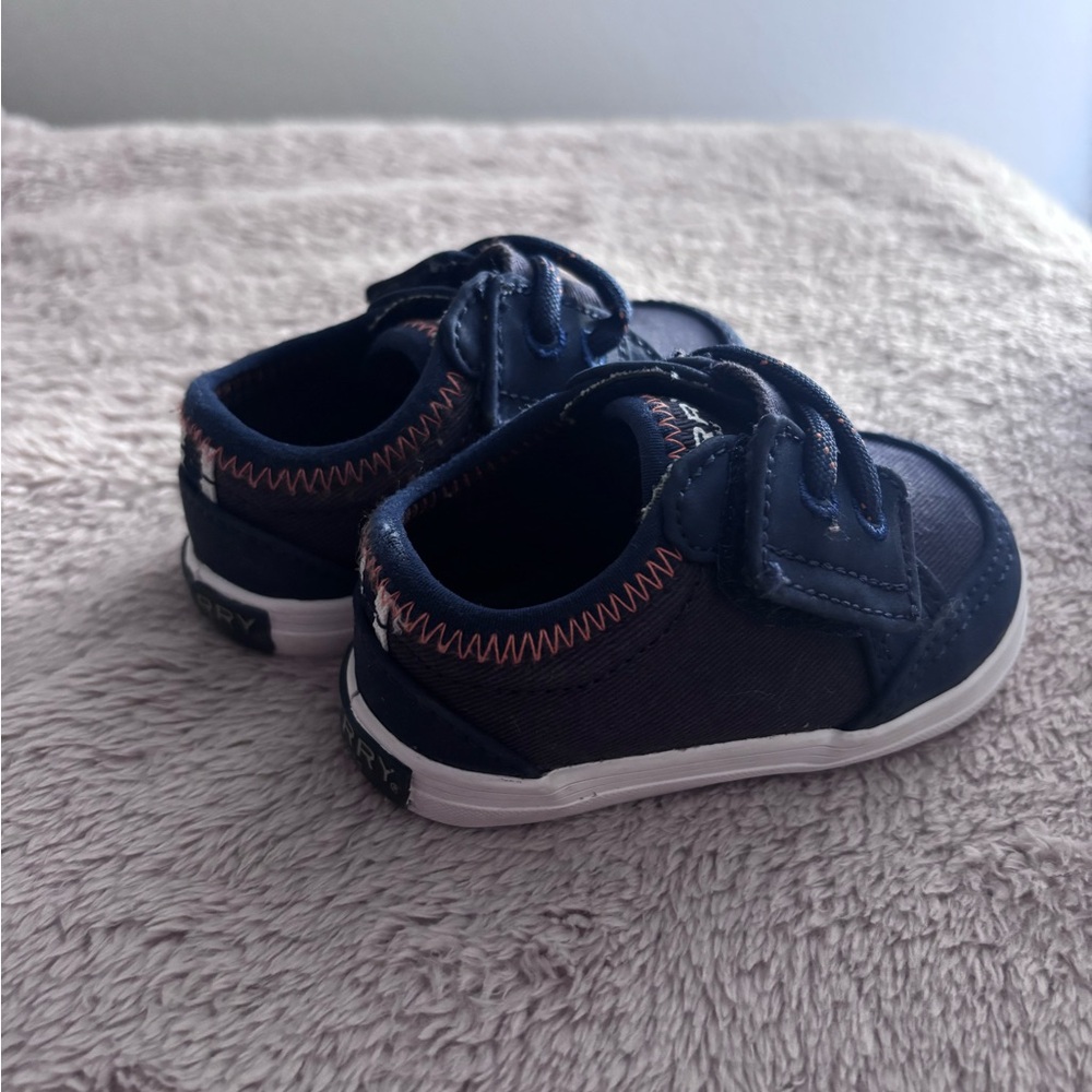 Sperry Baby Infant Slip-on Shoes - Navy and White - Picture 2 of 5